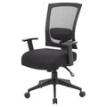 Norstar Norstar B6716-SS-BK 25 in. Bas Black Mesh Chair W - Seat Slider B6716-SS-BK